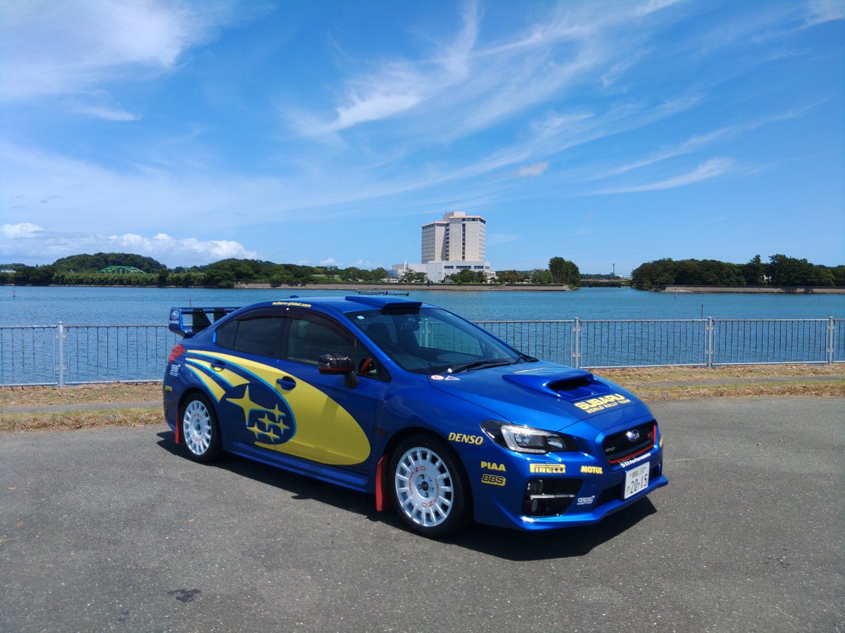 青いSUBARU 現仕様になってからまだ海とは撮ってません🙄 浜名湖=汽水