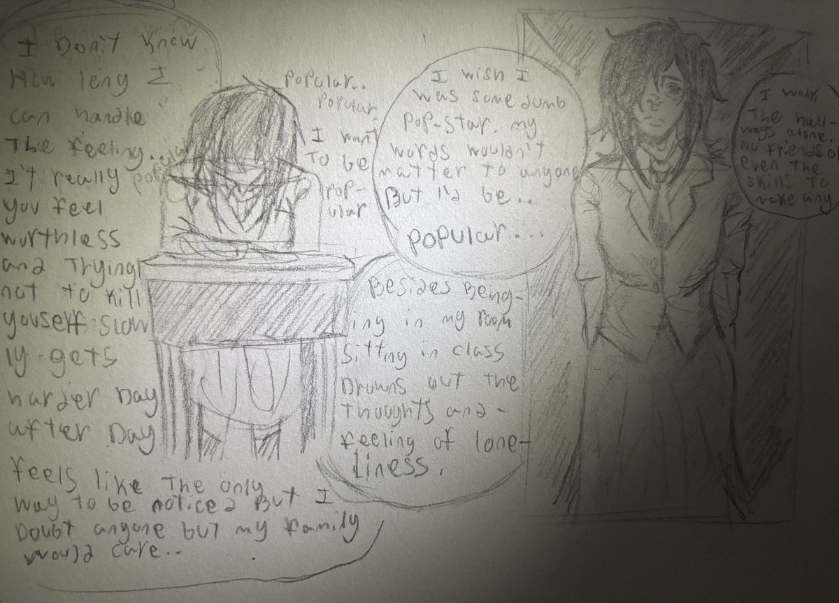 LilKyomo's tweet image. Watamote but if it was serious