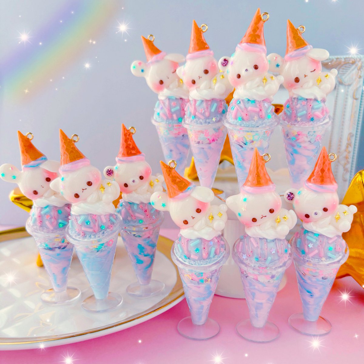 paruhima36's tweet photo. #一次創作祭り夏の陣2025 
#三連休はフォロワーさんが増えるらしい

🐰🐱🐻🍨🩷🩵💫🥄✨ https://t.co/VnEJr5L12p