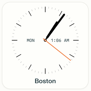 charmiekapoor's tweet image. interesting how ๐ orange & red have become the go-to accent color for modern clock widgets.
@nothing / @perplexitycomet / @apple / @oneplus