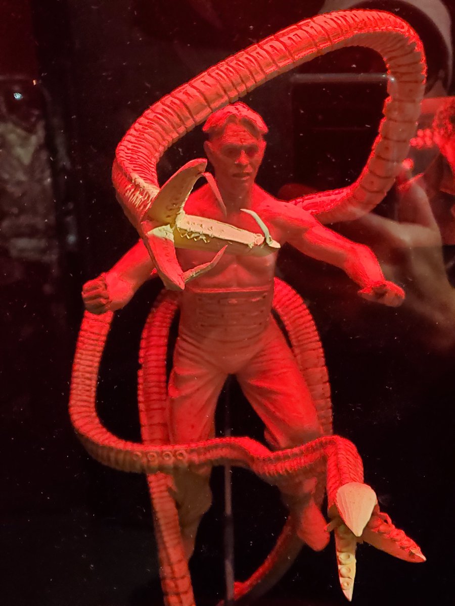kershed's tweet image. More cool stuff from the Sony Pictures Archive: This is a model concept for Doc Ock / Doctor Octopus, played by Alfred Molina in Spider-Man 2. The tentacles have a more organic look than in the movie.