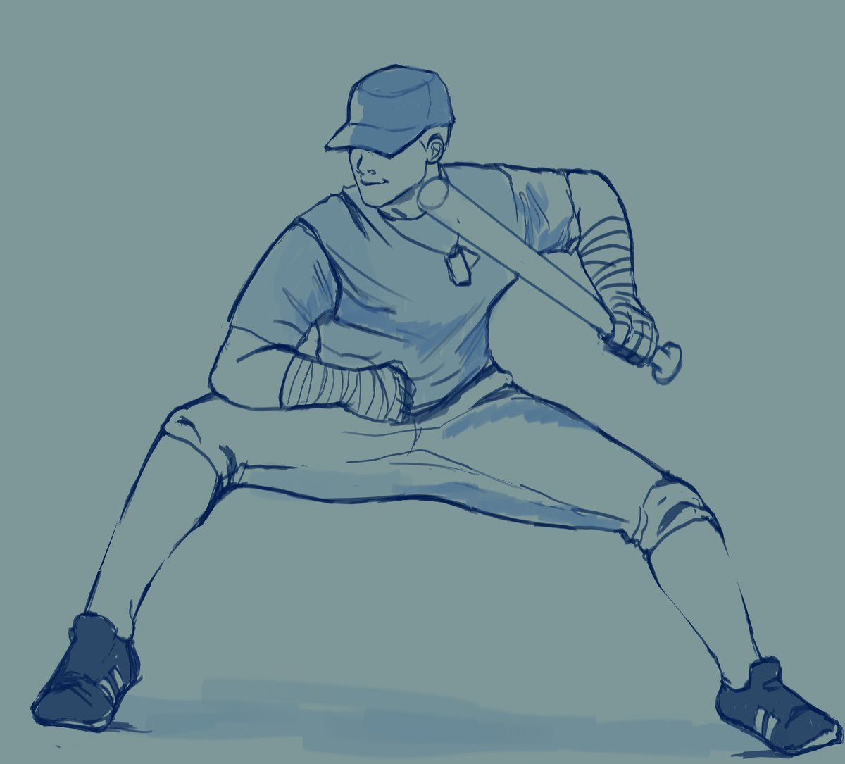 shaedeer's tweet image. fighting burnout with my first love tf2 scout doing the soto shuffle cos i miss juan soto on the yankees :'))) #tf2