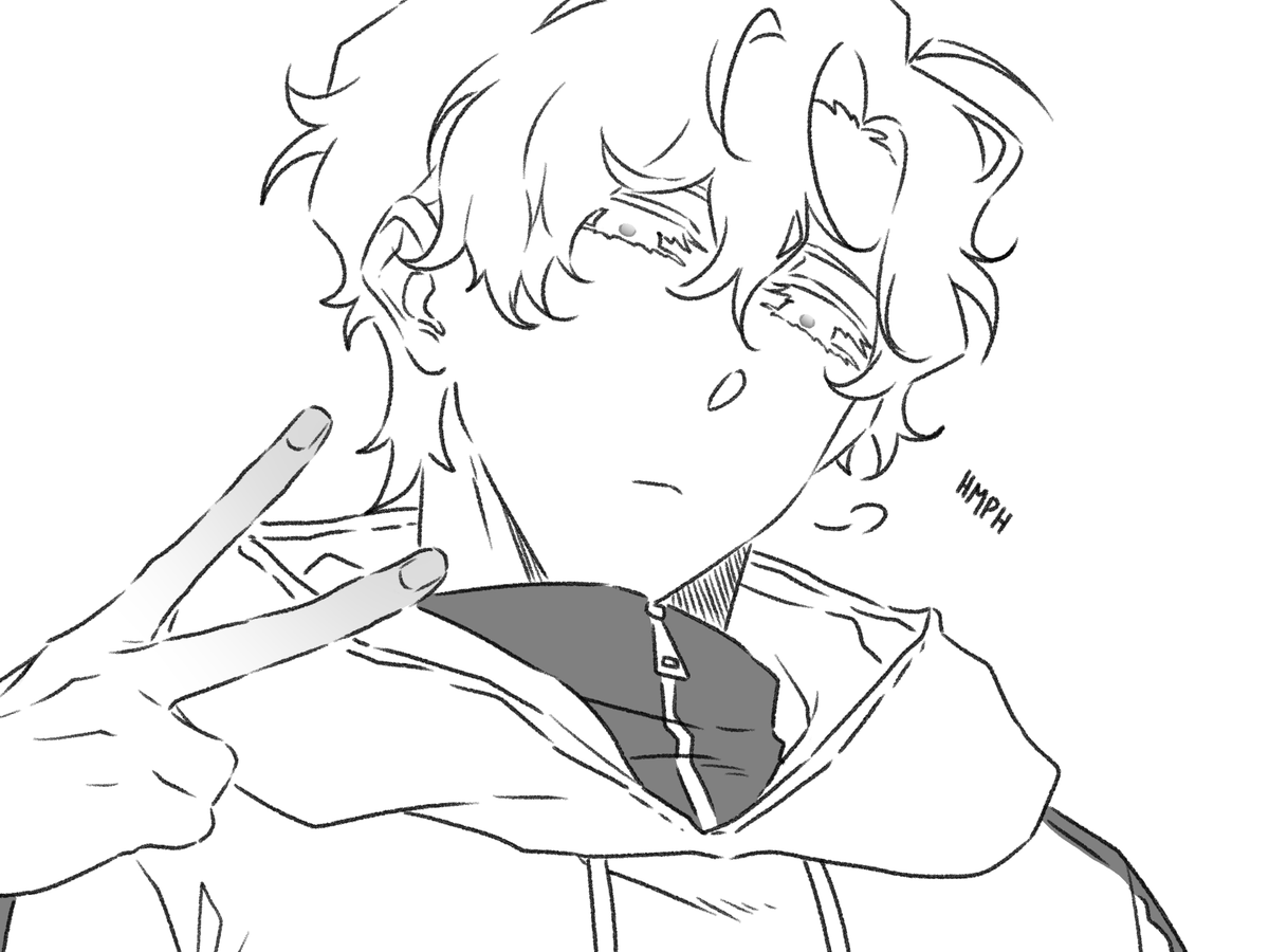 katrasining's tweet image. random luka doodle 💛