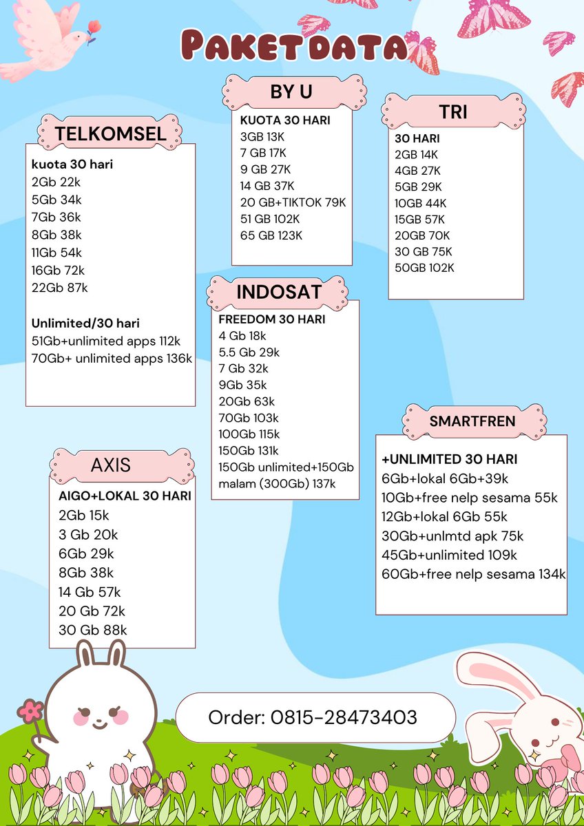 jualan paket data•order wa tweet media