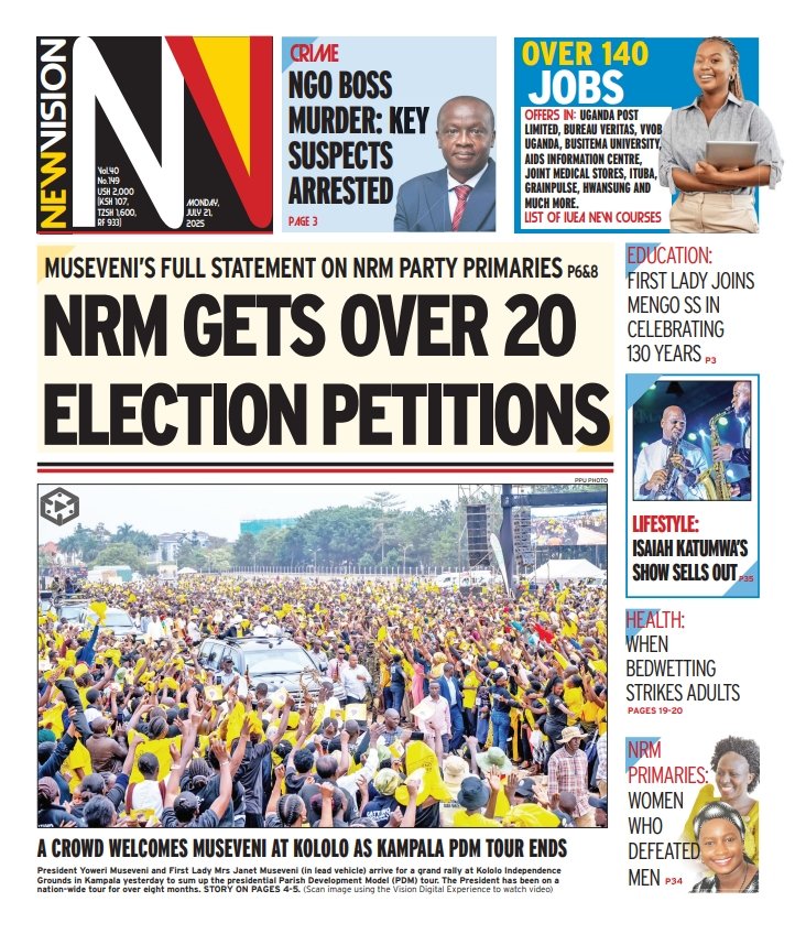 StuartYiga's tweet image. Hello #MONDAY!
@BarbaraKaija @nyamadon @ArthurBaguma1 @FelixOsike @MukiibiH_NV @tvwestUG @MlLefranc @newvisionwire @NRMOnline @NUP_Ug @HEBobiwine @NinarozMusic @PoliceUg @AigpDamulira @Tom_Magambo @igp_ug1 @PoliceUg @MulagoReferral @Parliament_Ug