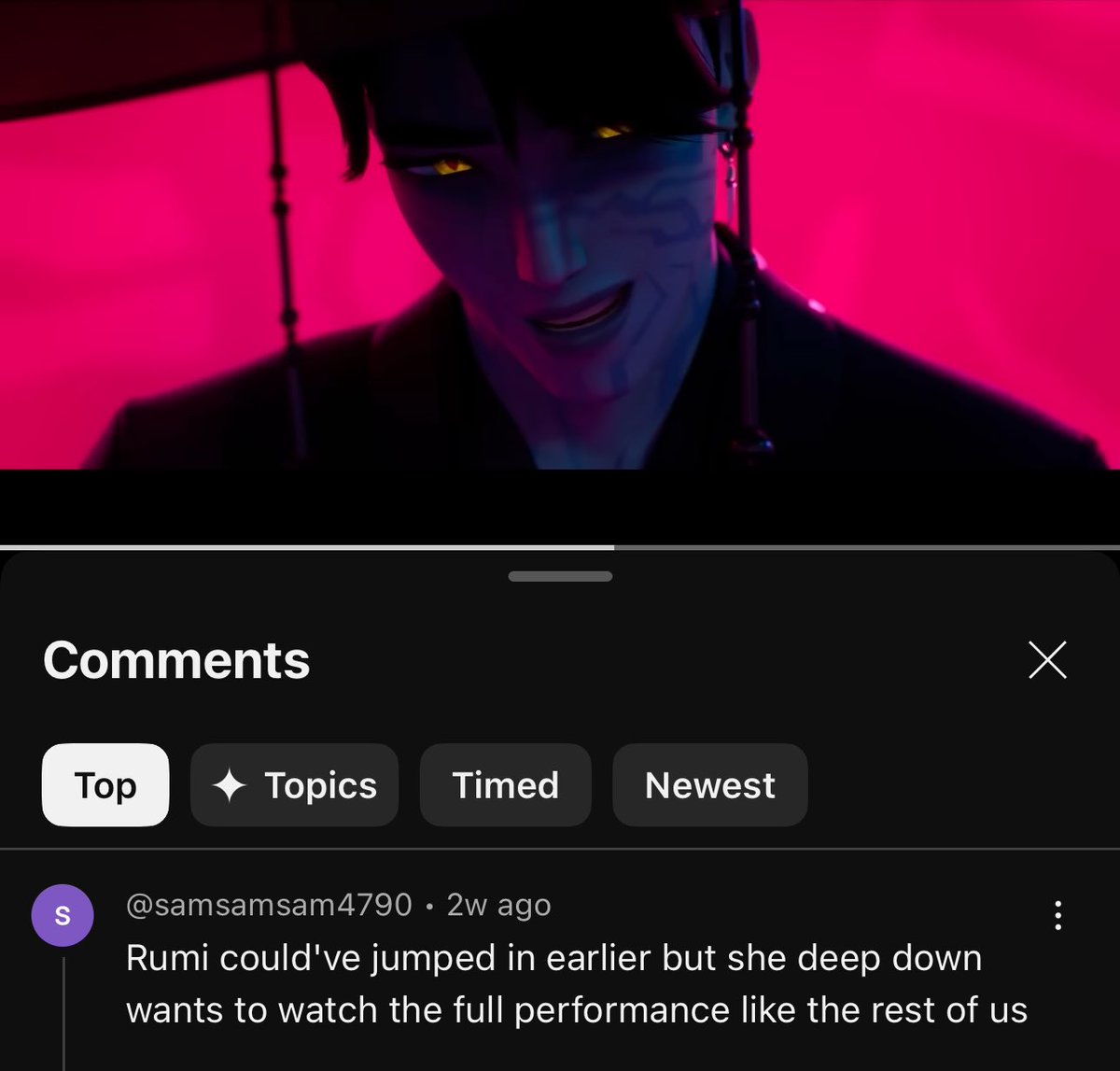 JyleRandom's tweet image. Honestly this comment is frrrrr what I was thinking why Rumi stepped in at the end