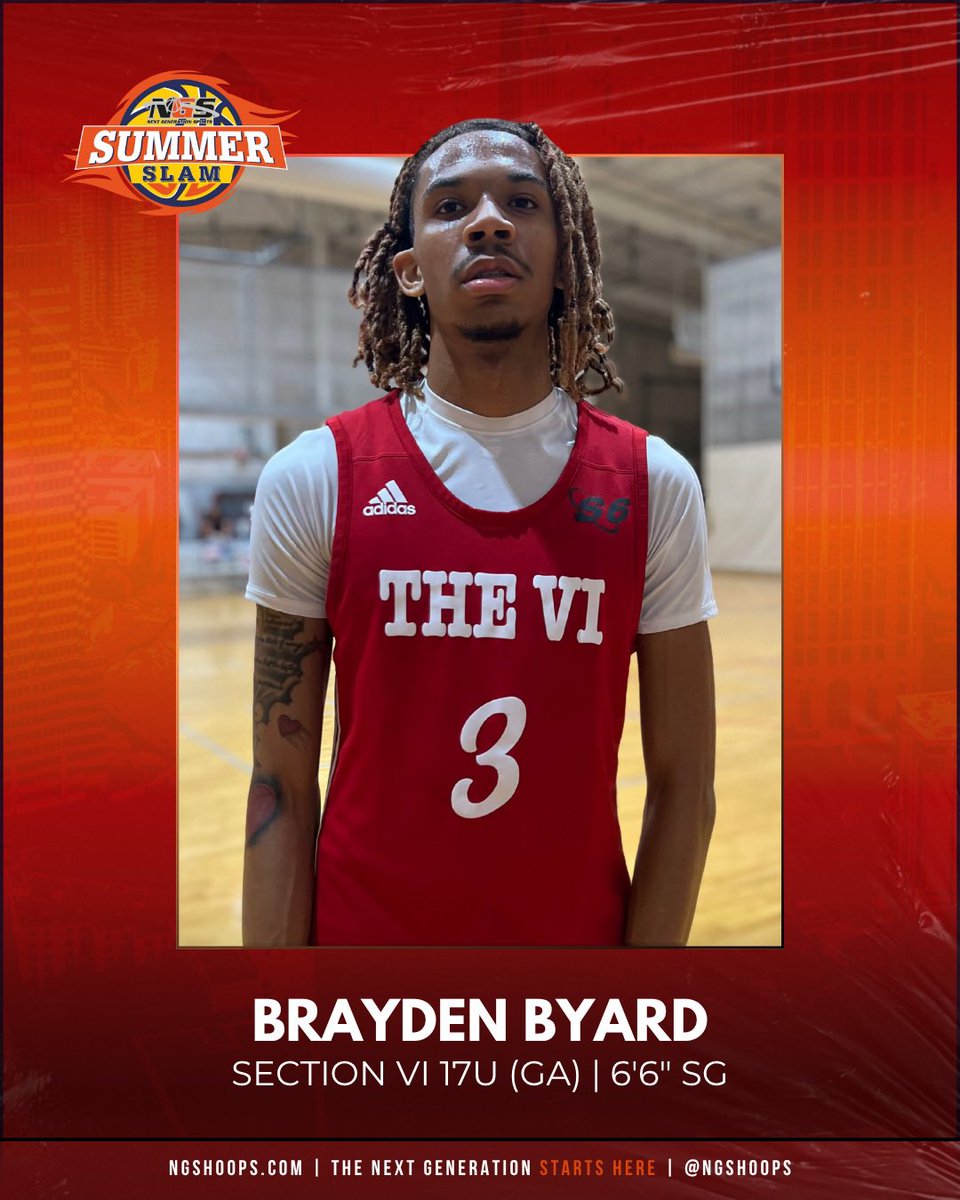 ‘26 Brayden Byard, 6’6” SG for Section VI 17U proved to be a worthy college level prospect. Has great height at 6’6”, shooting touch, length and skill. Buried a ton of catch &amp; shoot 3s and handled the ball at times. A ton of potential to become a diamond in the rough this season.