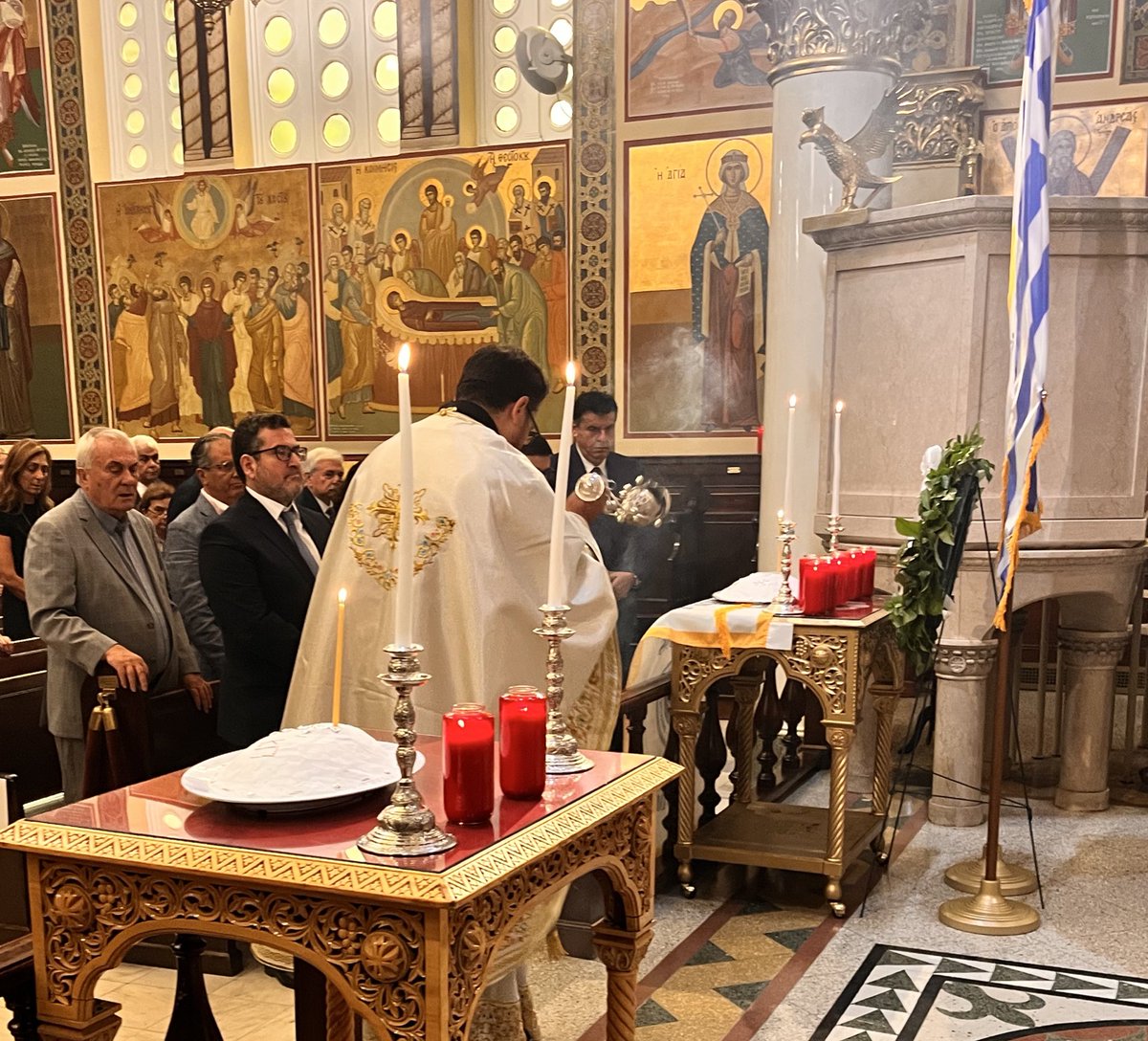 frevagoras's tweet image. Honored to host His Grace Bishop @athenagorasz and the Federation of Cypriot American Organizations today to commemorate the illegal invasion of Cyprus by Turkish forces 51 years ago today.