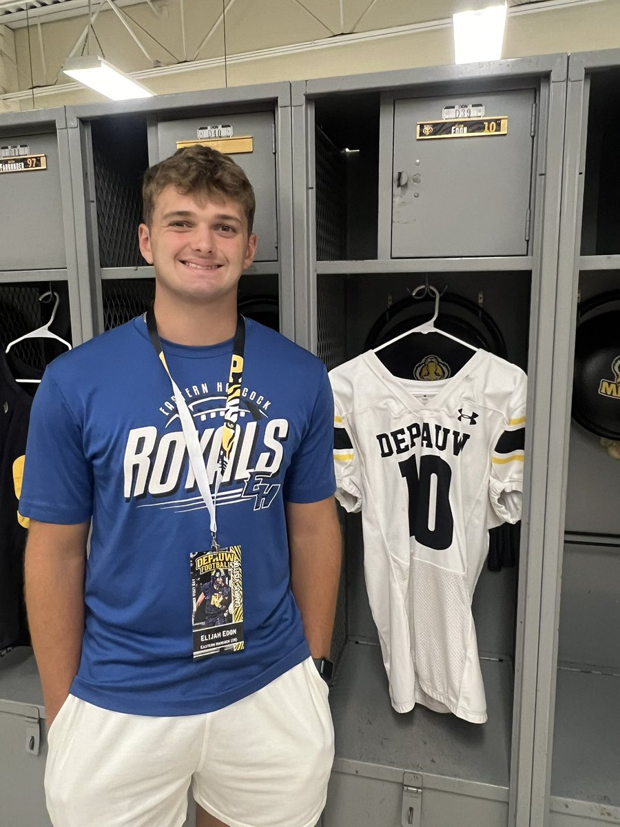 Elijah Edon (@edon_elijah) on Twitter photo Had a great time back at <a href="/DePauwTigersFB/">DePauw Football</a> Friday! Thank you <a href="/MasonEspinosa1/">Mason Espinosa</a> for the invite! Can’t wait to be back for a game this fall! <a href="/qbdietz/">Brett Dietz</a> Had a great time back at <a href="/DePauwTigersFB/">DePauw Football</a> Friday! Thank you <a href="/MasonEspinosa1/">Mason Espinosa</a> for the invite! Can’t wait to be back for a game this fall! <a href="/qbdietz/">Brett Dietz</a>