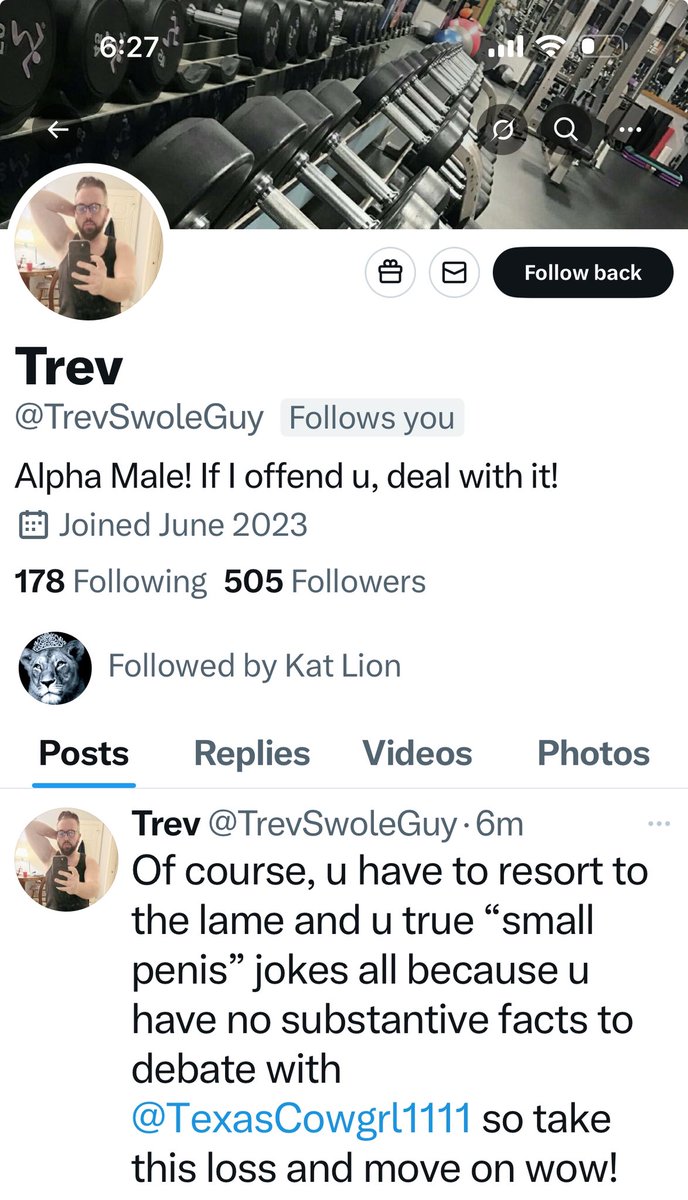 I would like everyone to meet a little man that likes to be a keyboard bully and pick on women.  Just look at his profile how many women he picks on!! And if a man responds to him, he’s quiet because he’s a pussy!!