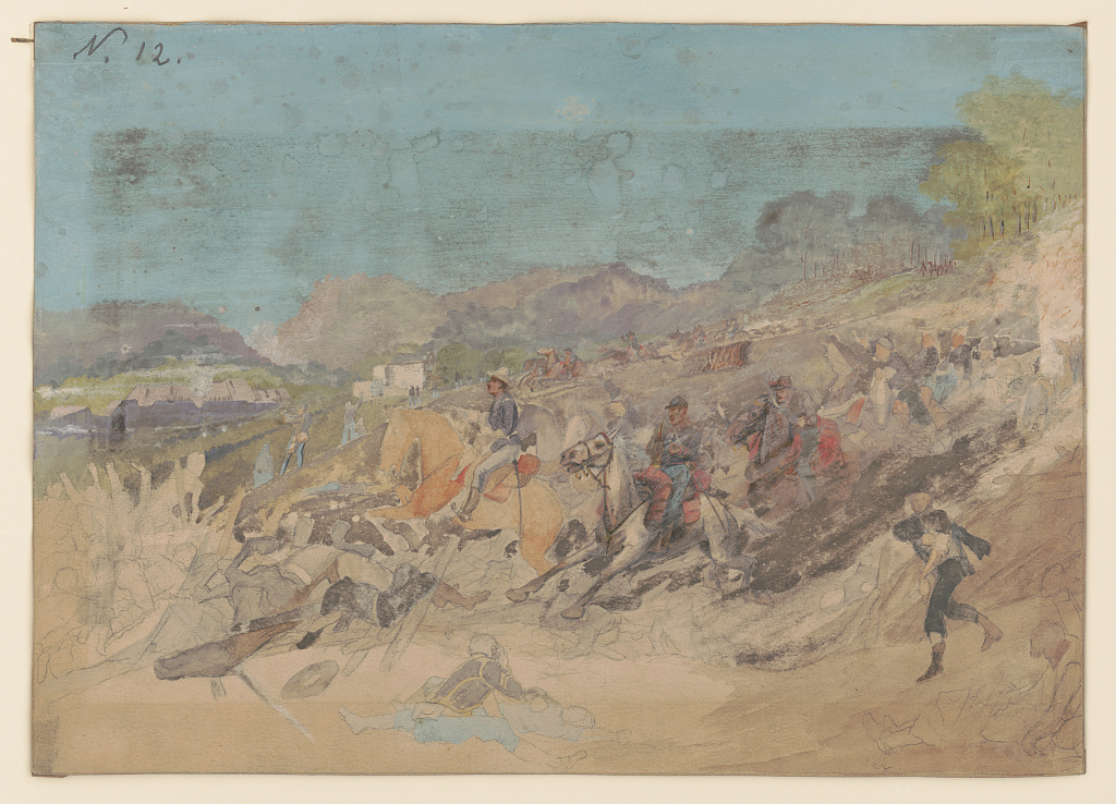 Battlefields's tweet image. #OnThisDay July 20, 1864, Confederate Gen. John Bell Hood, who had just replaced Gen. Joseph E. Johnston in the defense of Atlanta, Georgia, led an attack against Gen. William T. Sherman’s Union forces at Peach Tree Creek. Threatened by a Union force east of Atlanta, Hood shifted…