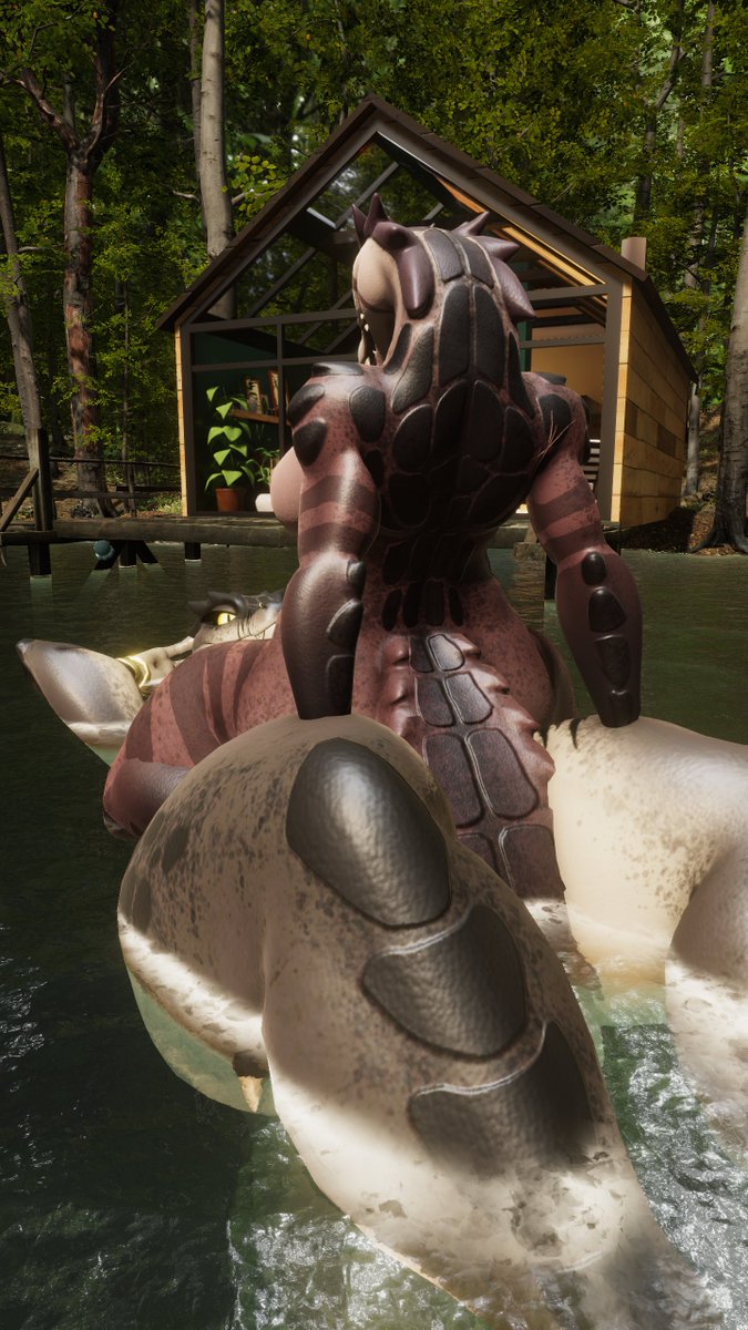 DraegirV's tweet photo. Just floatin' around doing nothing out of the ordinary
Ft. @SquishySquidums
#VRChat #furry #scalie #Kroxigor #nsfw #futa https://t.co/rIgTgNDRFP