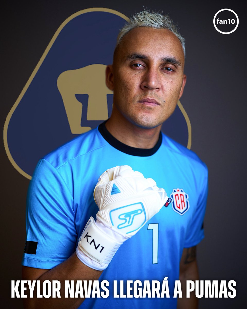 SoyFan10's tweet photo. 🚨 DE ULTIMA HORA:

Keylor Navas será nuevo guardameta del Club Universidad Nacional. Los Pumas llegaron a un acuerdo con Newell’s para que el tricampeón de Champions League con el Real Madrid llegue a la Liga MX.

KEYLOR NAVAS ES DE PUMAS. 🇨🇷✅ https://t.co/A4eZVNEqc9