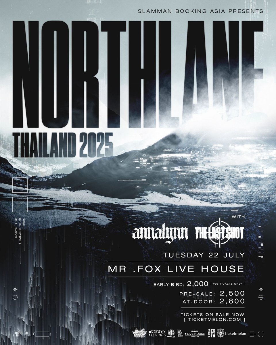 Thailand! <a href="/Northlane/">Northlane</a> will perform at Mr. Fox Live House in Bangkok on 22nd July, get your tickets now from <a href="/Ticketmelon/">Ticketmelon</a>!

ticketmelon.com/slammanbooking…