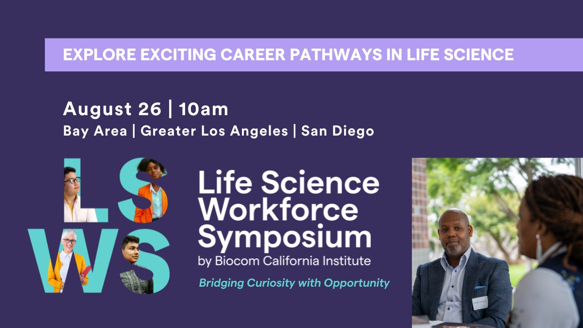 🚨 Spots are filling fast for the Life Science Workforce Symposium in San Diego, LA, and the Bay Area.

Explore careers beyond the lab, connect with community, and get inspired.

Register now before it’s full!
 lnkd.in/gPDWnCVT