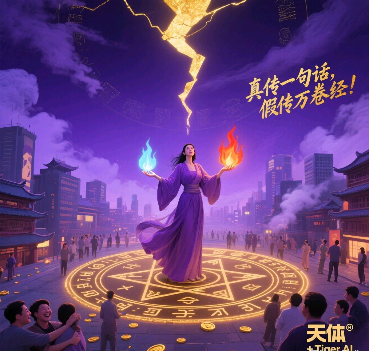 zm677's tweet photo. 真传一句话,假传万卷经!
一句话通天,一句话通心,
一句话通情,一句话通钱。
九紫离火🔥 时代,融合修行与创业,引领生命觉醒、财富增长。
情感、财富、心力、生命,全息能量升维,开启幸福财富人生!
相约天体 + Tiger AI!
#tigerai https://t.co/837oH5ZU8K