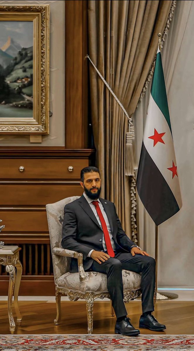 Hussein_L1's tweet image. هنيئا لمن له الحظ ان يفخر و يقول سيدي الرئيس #أحمد_الشرع ❣️❣️❣️
#سوريا
#سوريا_الجديدة