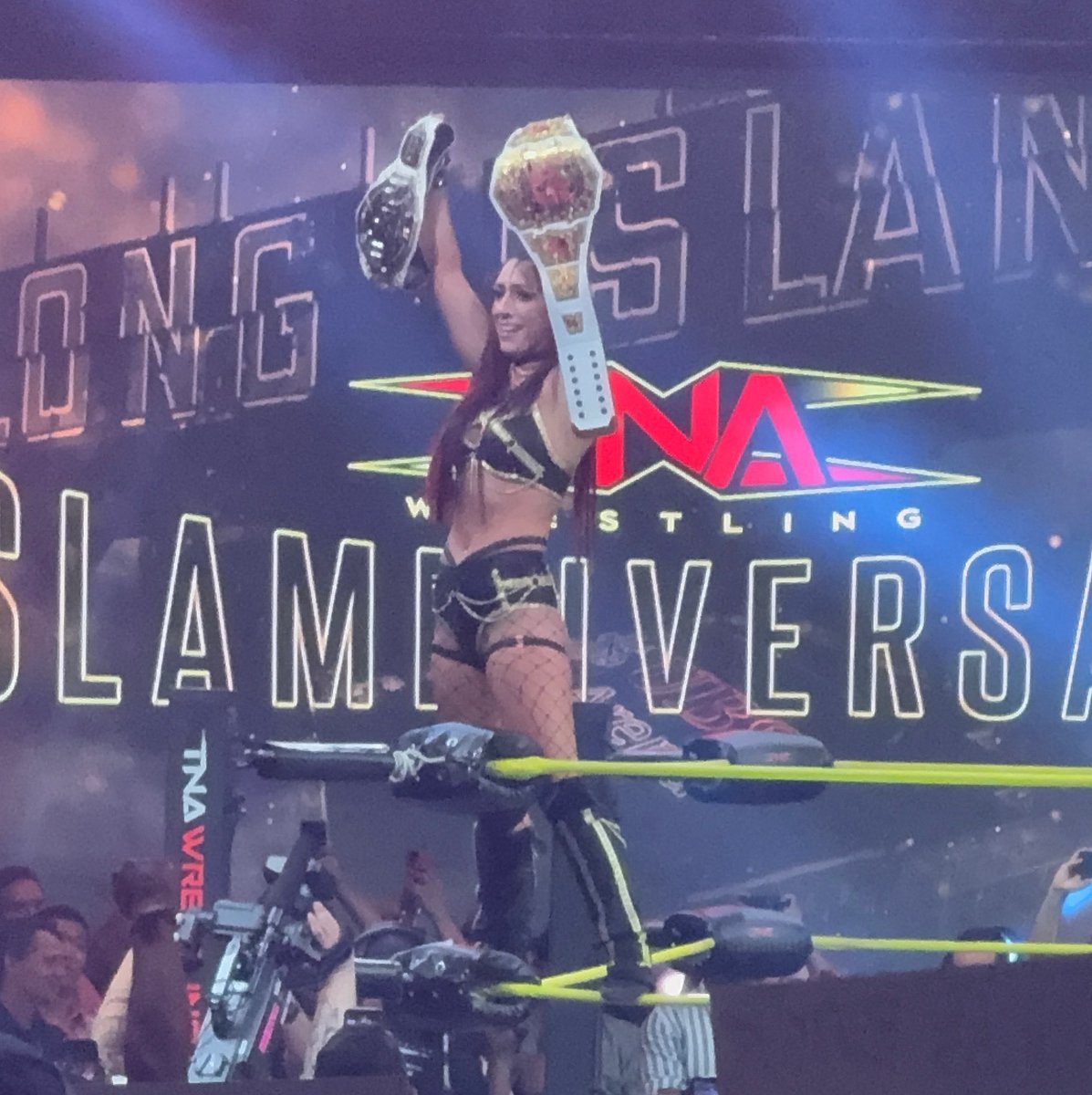 WeRWrestlingg's tweet image. Jacy Jayne Is Your NEW TNA Knockouts Champion!!!#TNASlammiversary