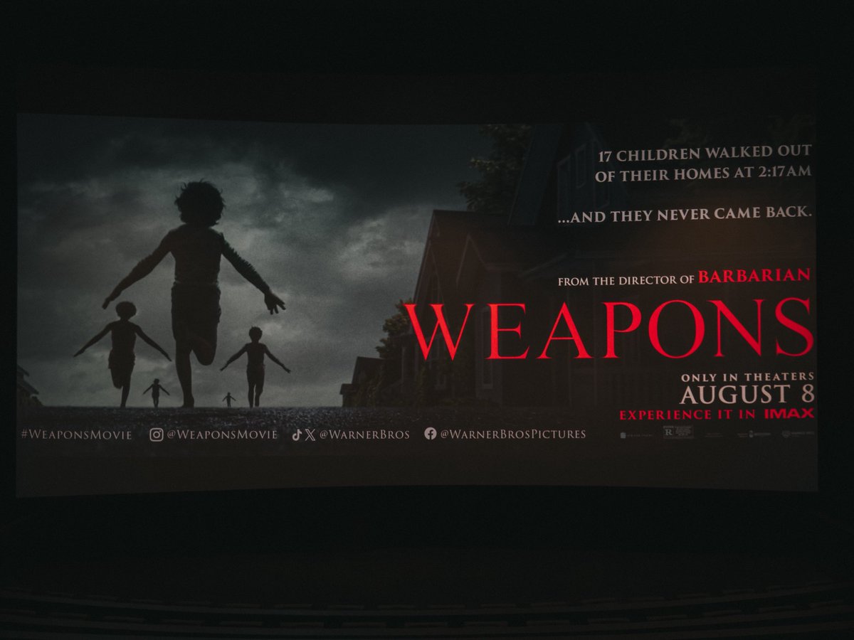 griffschiller's tweet image. Unbelievably stoked for this! Reaction under embargo until Tuesday. #WeaponsMovie