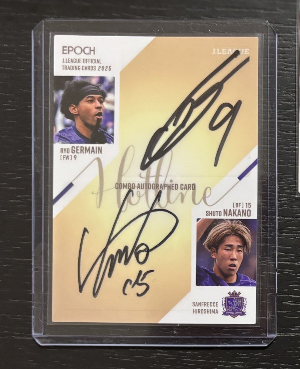 中村草太 EPOCH 2025 Jリーグ ルーキー直筆サインカード 中村草太