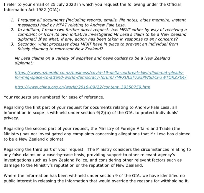 Suitandtie9999's tweet image. Two years ago concerns were being raised and questions asked about Fale Andrew Lesā, with both the Ministry of Foreign Affairs and ACC.