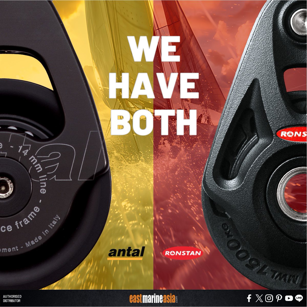 eastmarineasia's tweet image. WE HAVE BOTH ✌️
#ANTAL &amp;amp; #RONSTAN SAILING BOAT HARDWARE

🏃 Get yours at 🛒 #EastMarineAsia or buy it online at eastmarineasia.com/collections/ro…