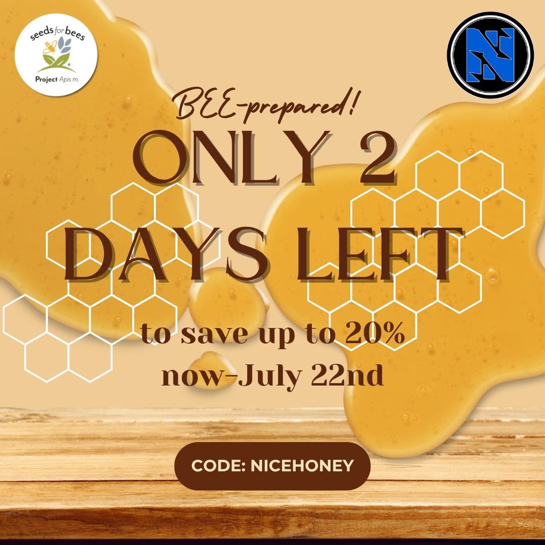Sweet Deals &amp; Bee Goodness! 🐝 Our "Busy Bees &amp; Sweet Deals" sale is LIVE!
Don't miss out – sale ends July 22nd!
Get up to 20% OFF NiceRink backyard rinks (use code NICEHONEY for an extra 10% off!). Plus, 1% of sales support the @BeeHealthCollective to help our essential