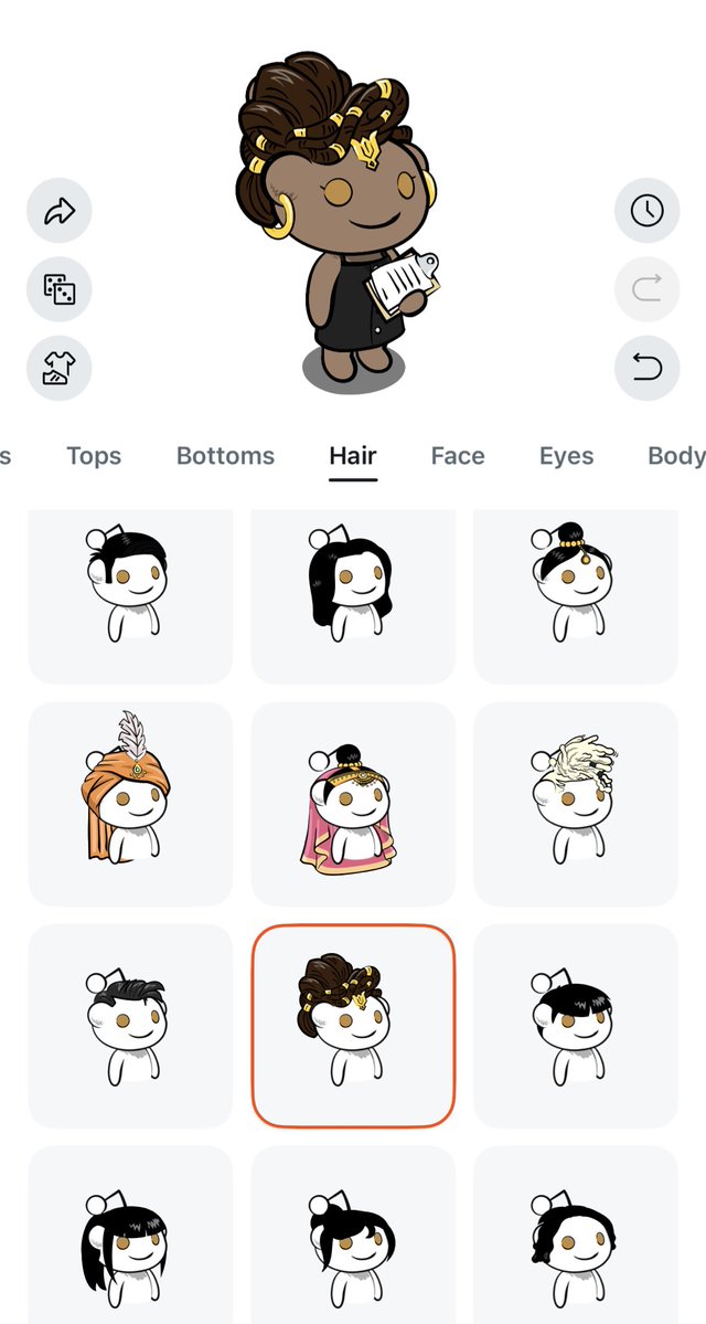 GoIdenLeopard's tweet image. Y’all, I just found out that Mel’s hair was added to the hair options when you go to edit your avatar on Reddit. She’s so loved everywhere.