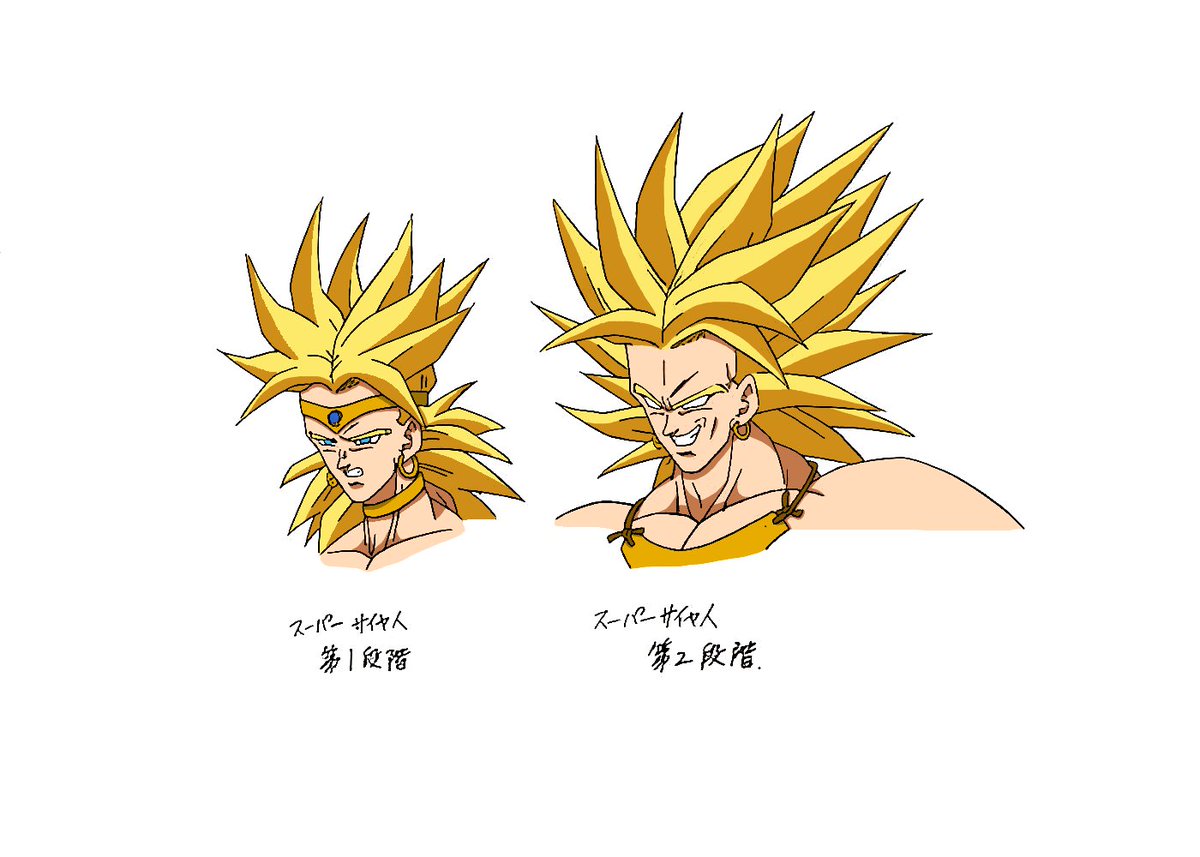 justthatdude154's tweet image. Toriyama&apos;s Broly with color added