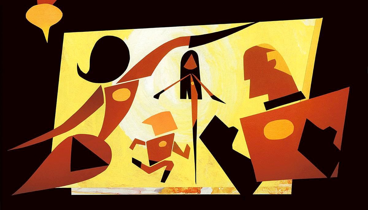 ani_obsessive's tweet image. Concept art by Teddy Newton for The Incredibles (2004), dir. Brad Bird, Pixar