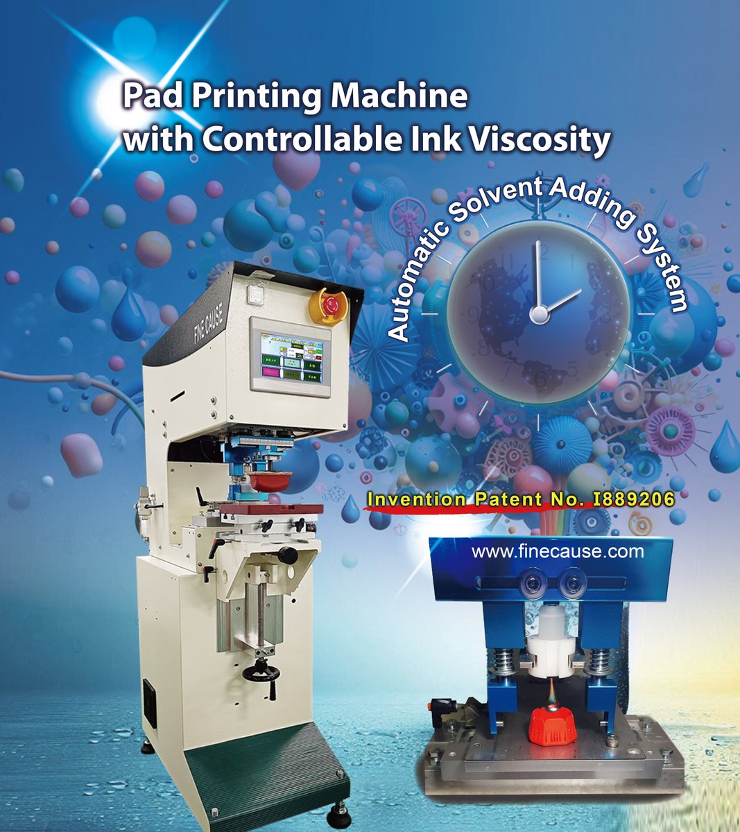 FinecausePrint's tweet image. Pad Printing Machine with Controllable Ink Viscosity 
#AutomaticSolventAddingSystem
finecause.com/product/e97zh4…

#padprinter 
#padprintingmachine 
#PadPrinting
#InkViscosityControl
#PadPrintingOEM