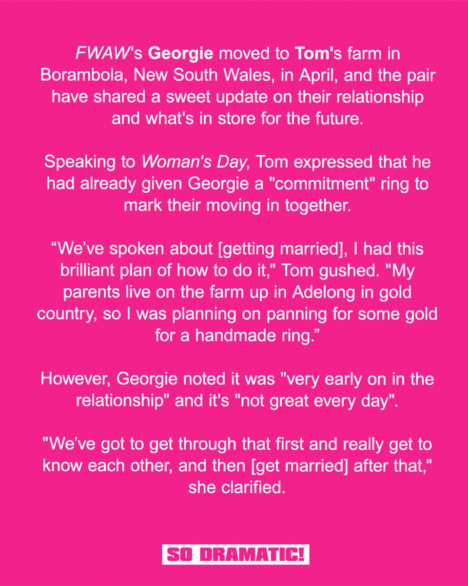 sodramaticpod's tweet image. "We've already spoken about getting married..." 😍💍

#FarmerAu #FarmerWantsAWife #FWAW #SoDramatic