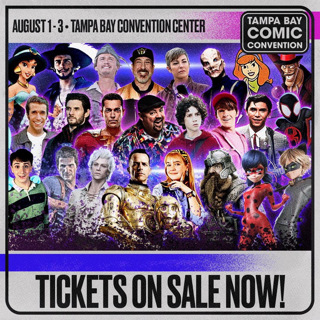ScaradiseFl's tweet image. Our friends at Tampa Bay Comic Convention will be hosting their show in less than 2 weeks. We’ll be there throughout the weekend. Find us giving away some fresh Scaradise stuff!
Use code “Scaradise” for 20% off your tickets!
tampabaycomicconvention.com