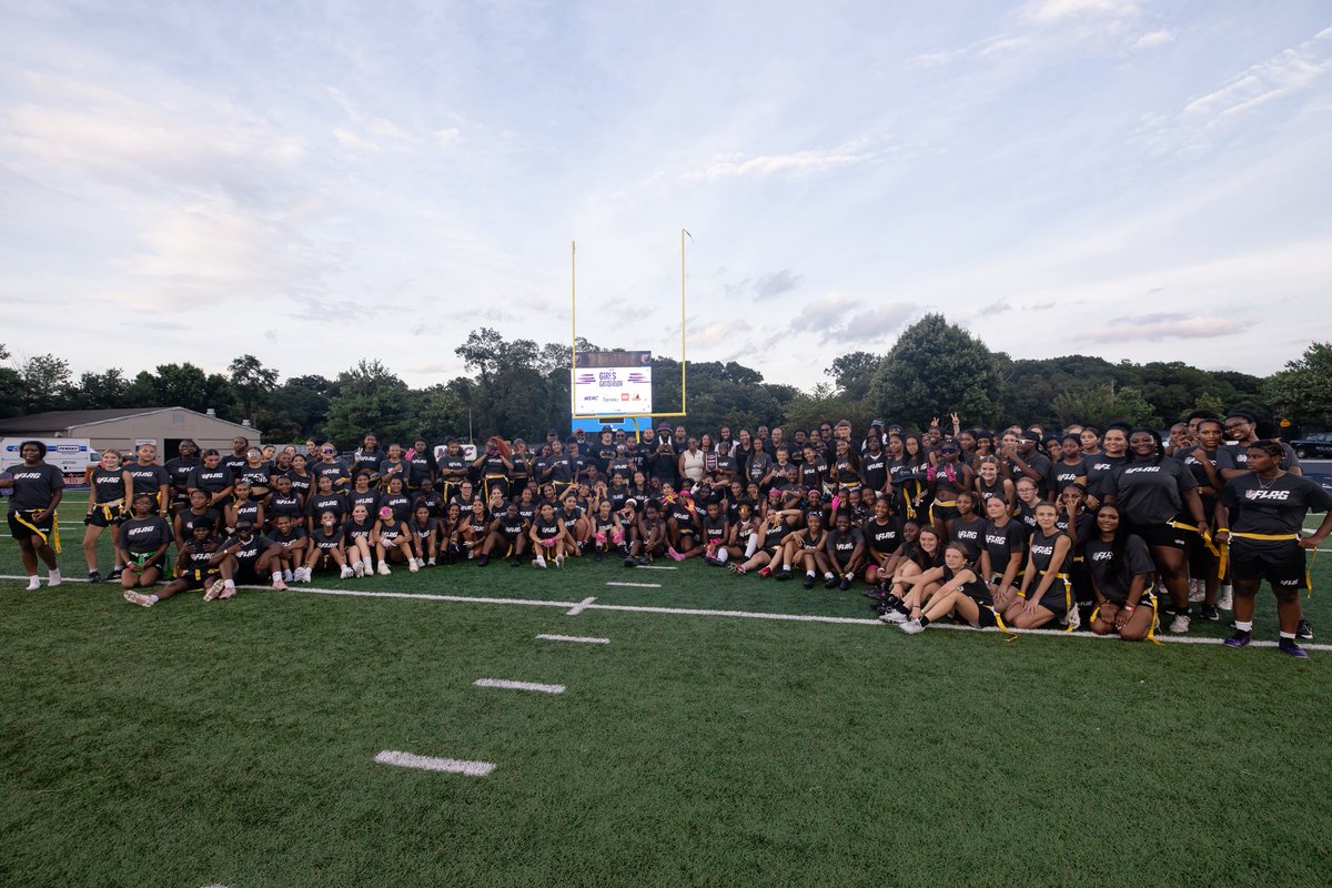 MEACSports's tweet photo. A day of confidence, competition, and community.
🏈 Girls on the Gridiron showed us the future is bright.
A special Congratulations to Zayla Guidry, this years clinic MVP!
#Flagfootball #HerTimeIsNow #MEACPride #GirlsontheGridIron #MEACFootball https://t.co/MpjQDSFiZ9