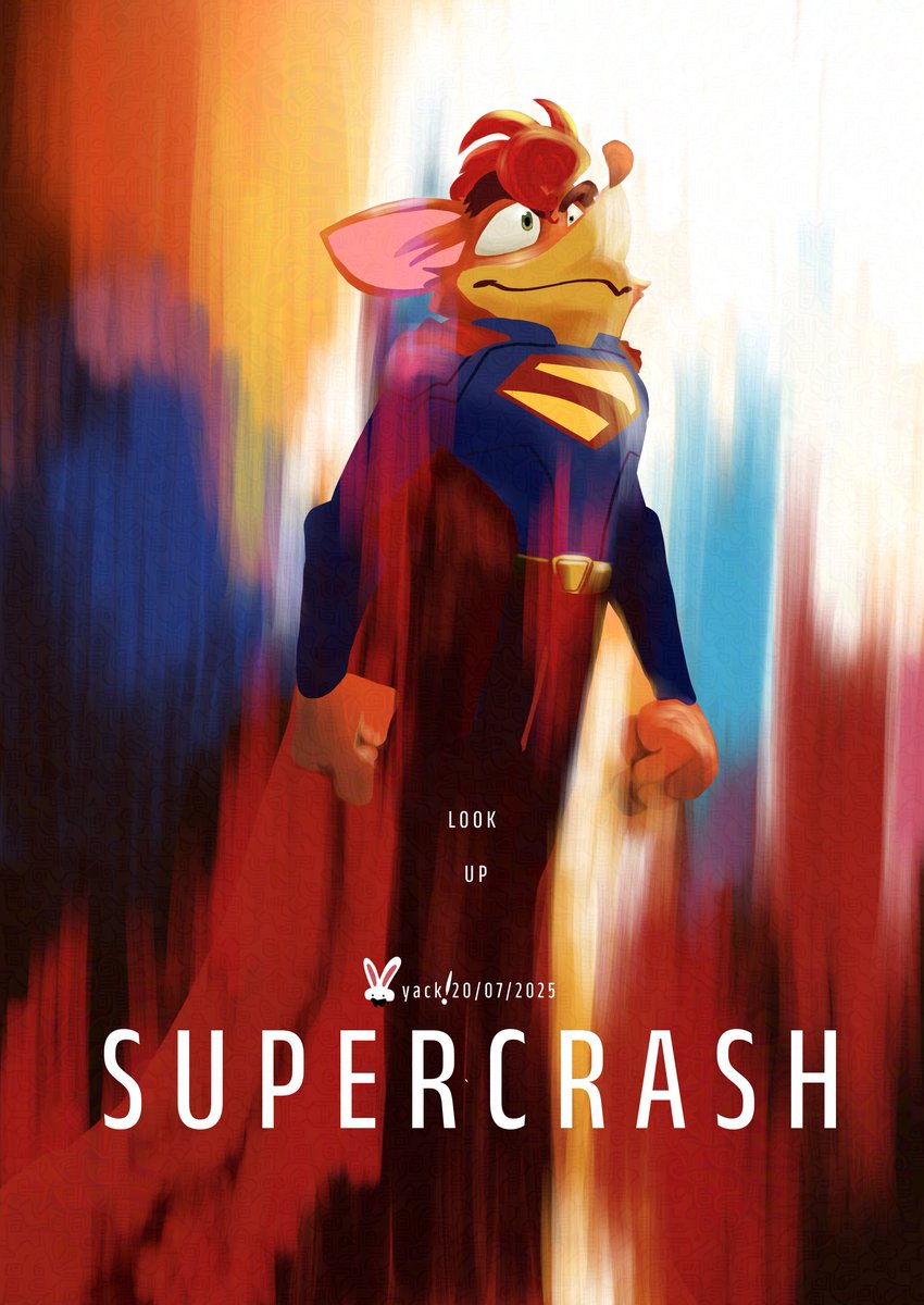 It's a bird! It's a plane! It's supercrash!! 
Crash is def the #Superman of gaming, change my mind (impossible) #Superman2025