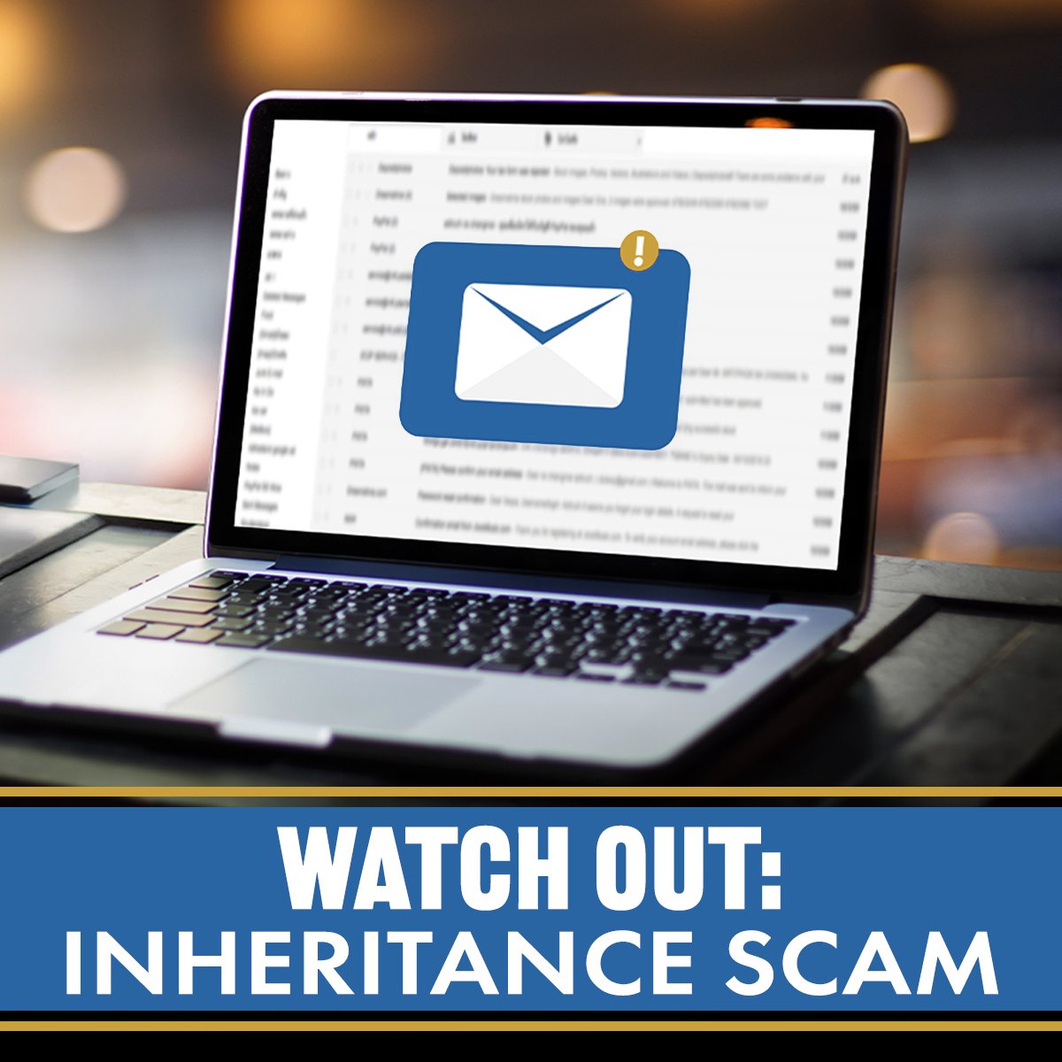 SenatorGebhard's tweet image. Older Pennsylvanians are being targeted by emails from scammers posing as state employees requesting payments necessary to access to a non-existent inheritance. Don’t respond. Report the incident by phone at 1-866-PAComplaint or online: bit.ly/4kvvU3x