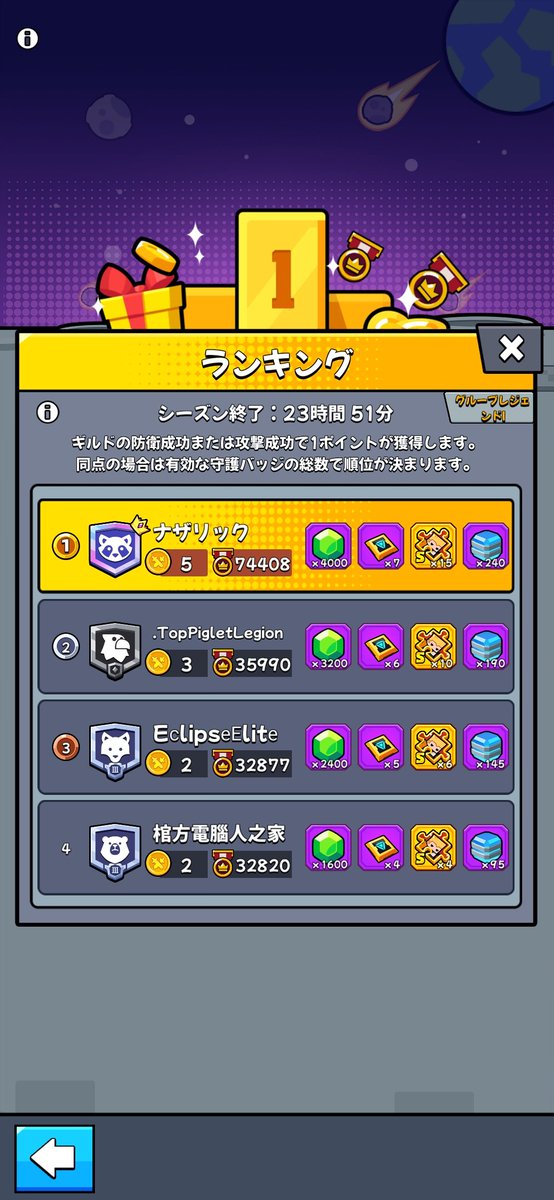 ３周年イベントをナザリックで一緒に楽しんでいただけるメンバーを募集します❗

遠征は勝ったり負けたりを繰り返していましたが久しぶりに連勝しました✌

募集内容・応募方法はこちら👇
discord.com/channels/12047…
※入隊にはステータス審査があります

#ダダサバイバー