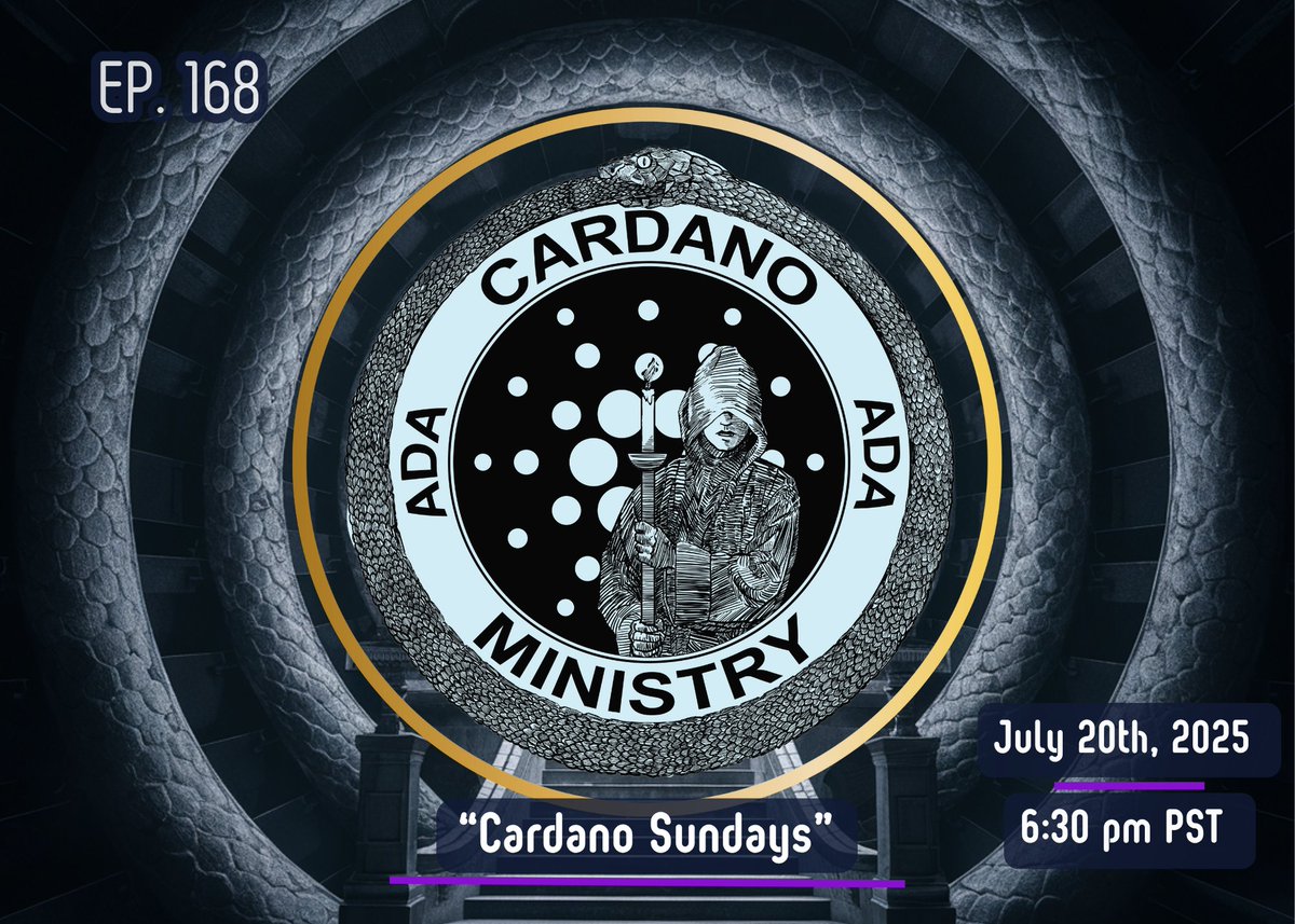 Remember, remember 
Sundays are for the Cardano Ministry

Join <a href="/crypto_relic/">Relic_Crypto | DRMZ Stake Pool</a> and I as we catch up on all things <a href="/DRMZ_Web3/">DRMZ</a>, Cardano, and AI. 

Roll through. All are welcome.