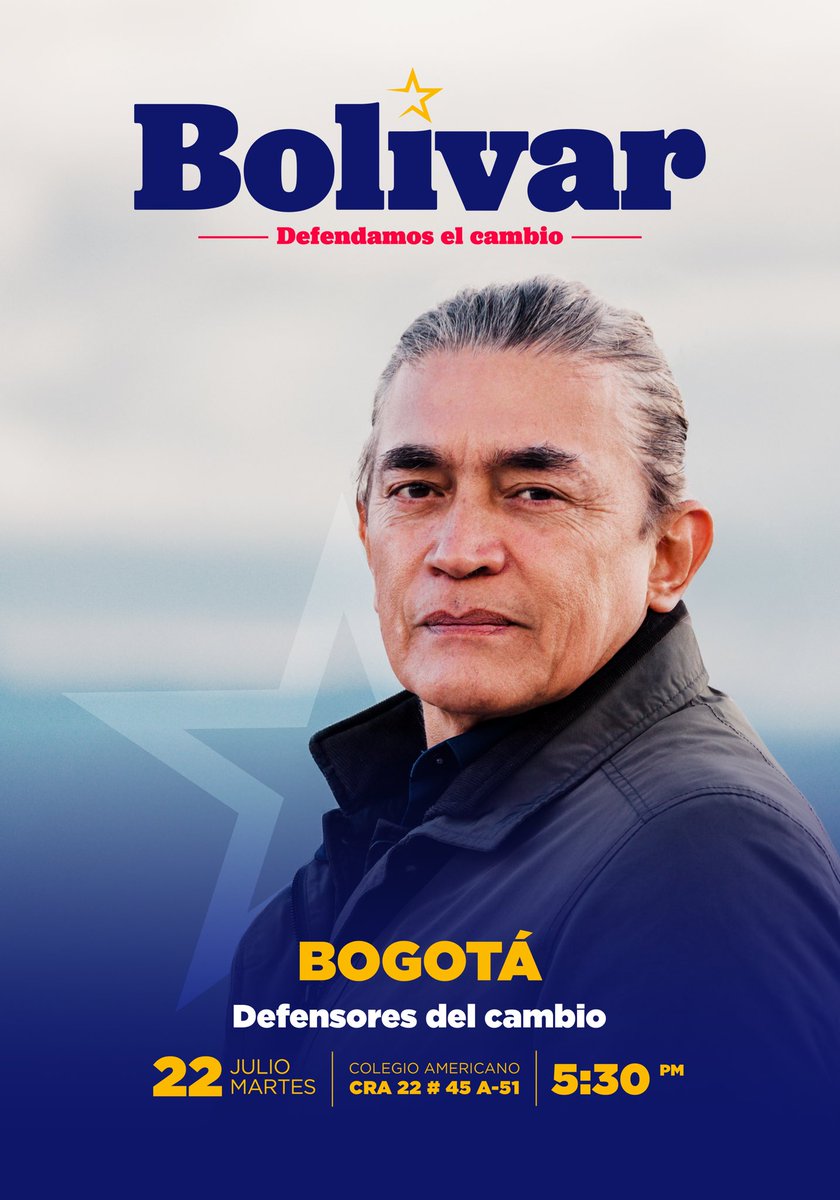 GustavoBolivar's tweet image. #DefensoresDelCambio
Este martes 22 presento mi pre candidatura a la consulta del Pacto Histórico.
Están todas y todos invitados.
Quienes no puedan asistir transmitiremos el discurso por todas las redes.
Favor RT