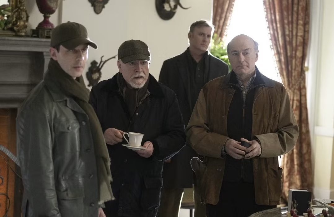 loudmouthjulia's tweet image. Ignore this tweet if you’re not watching Gilded Age/Succession.
Magnate George (father), rebellious but desperate for approval Larry (son) and fired out of nowhere for giving honest advice Clay (trusted advisor to the father) giving huge Logan, Kendall, and Frank energy tonight