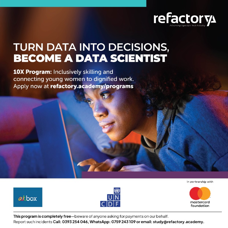 refactory_acad's tweet photo. Unlock your potential in Product Management, Data Science, Product Design and the Apprenticeship program!

The 10X program transforms aspiring tech leaders. Apply before 9th Aug to join our Sept 1st Cohort! Young women, Refugees &amp; People with disabilities are encouraged to apply!