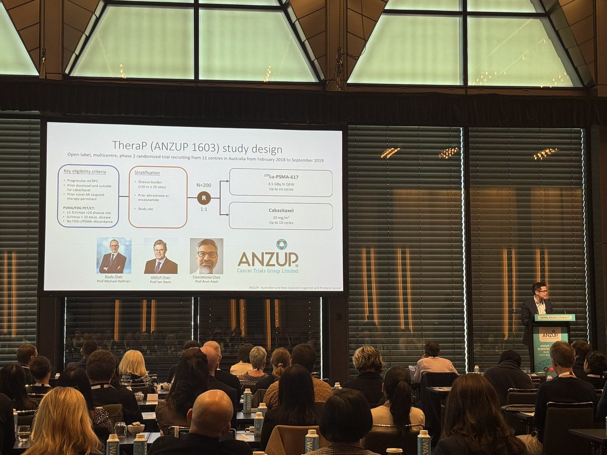 TiansterZhang's tweet photo. Correlative work is possibly our most important tool in clinical trials. Congrats to @EdmondMKwan & #TheraP team for this insightful pub on ctDNA burden & PTEN loss predicting responses to 177Lu-PSMA & reminding us of his why - the patients behind the data. @ANZUPtrials #ANZUP25 https://t.co/T9a50MZjjY