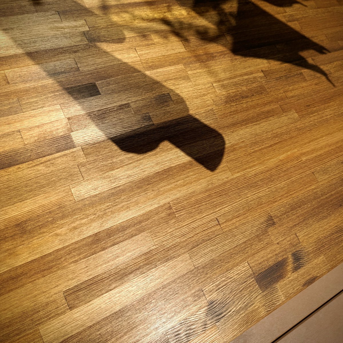 やることないから天板にサンダー掛けて再塗装、暑くて死にそう。