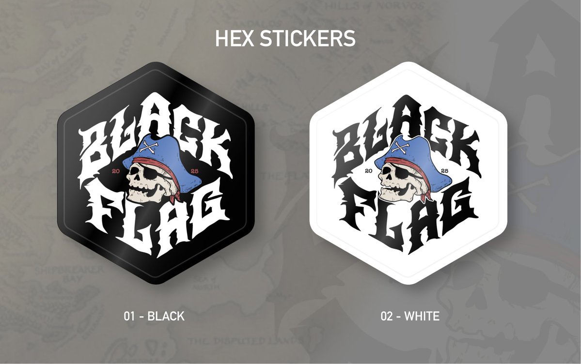 Black Flag π΄ββ οΈ (@blackflag_nft) on Twitter photo Stickers are coming. The first batch will be available at Rare EVO.
Find <a href="/DamonOehlman/">Damon Oehlman</a> to get one! Stickers are coming. The first batch will be available at Rare EVO.
Find <a href="/DamonOehlman/">Damon Oehlman</a> to get one!