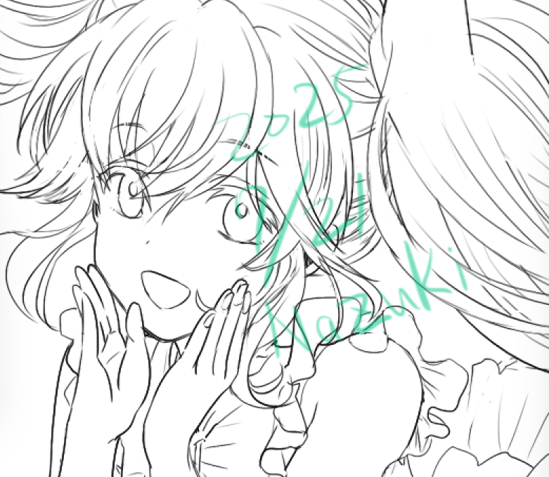 Nazuki_pic's tweet image. #毎日お絵かき
#初音ミク
ひさしぶりにミクちゃん描きたくなったんだけど、あんまり成長は感じられない。もうちょっと、スムーズに筆が動くようになれたらなあ・・・