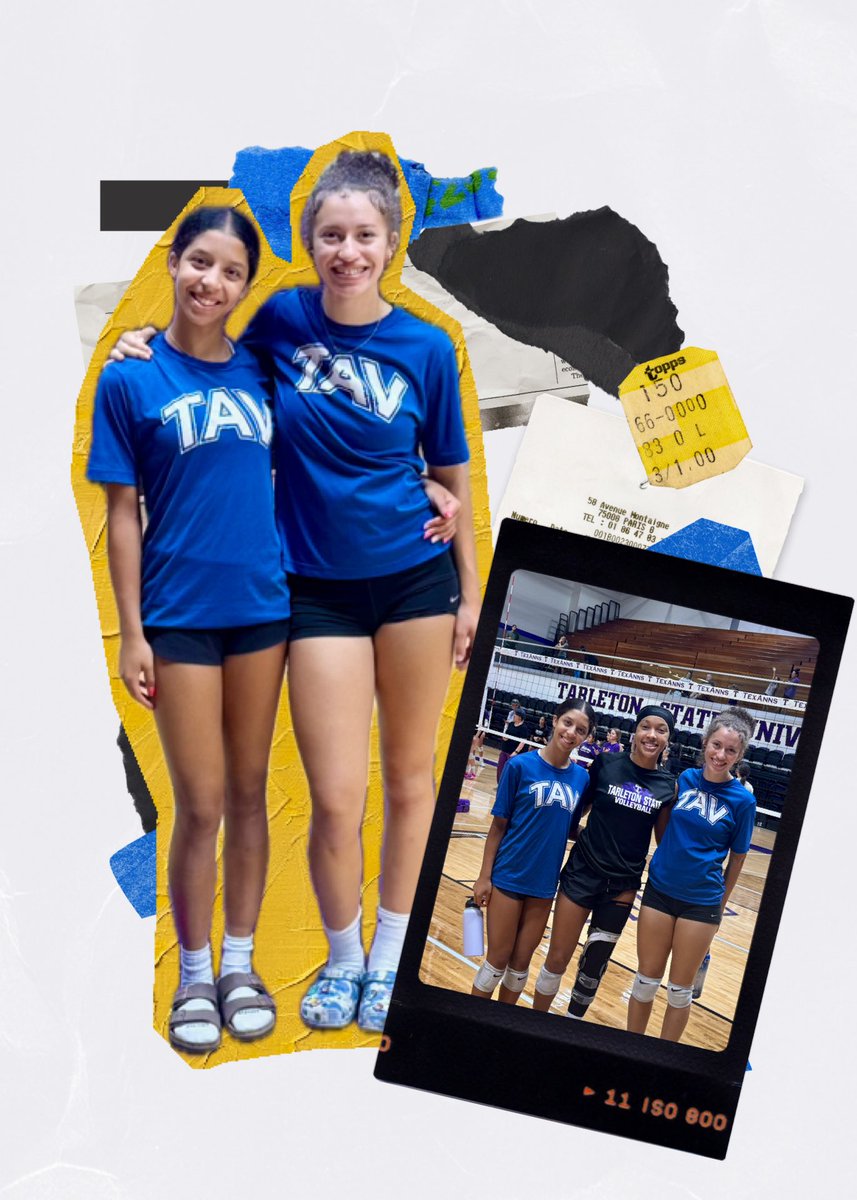 Kensli and Keke reppin’ TAV at the Tarleton Volleyball Camp! <a href="/TAVVolleyball/">TX Advantage VB</a>