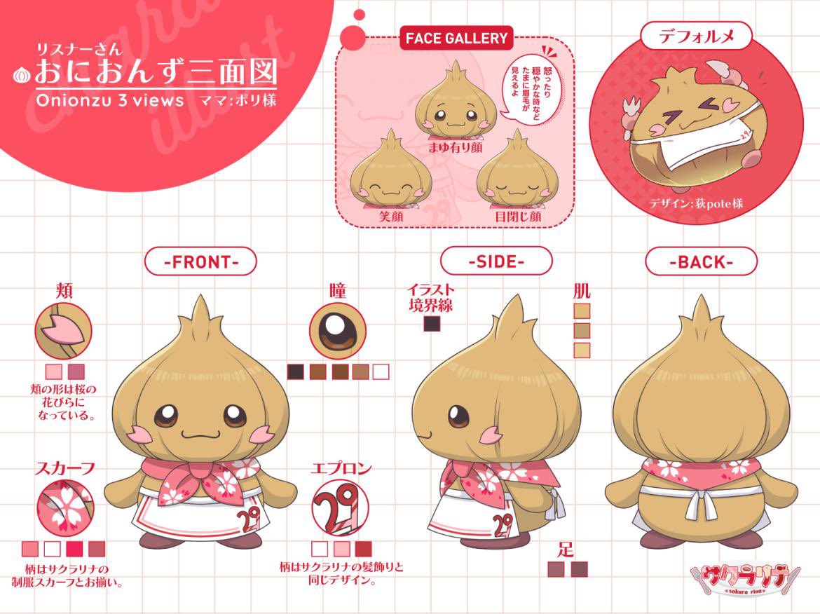 ✨️おにおんず 三面図公開✨️／ ついに！！ おにおんずがマスコット