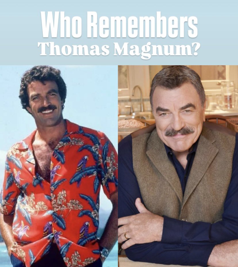 80sThen80sNow's tweet image. Tom Selleck (Now 80), Remains Active and Has Appeared in Approximately 85 TV Shows and Movies Since 1969.
80s Wise, Tom Appeared in the Following:
Magnum, P.I. (1980)
Christmas in Hawaii (1981)
Simon & Simon (1982)
The Shadow Riders (1982)
Divorce Wars: A Love Story (1982)
The…