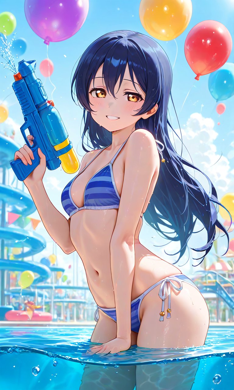 アニメスタイル 女性人物画 水着 水戸ねばる on X: 