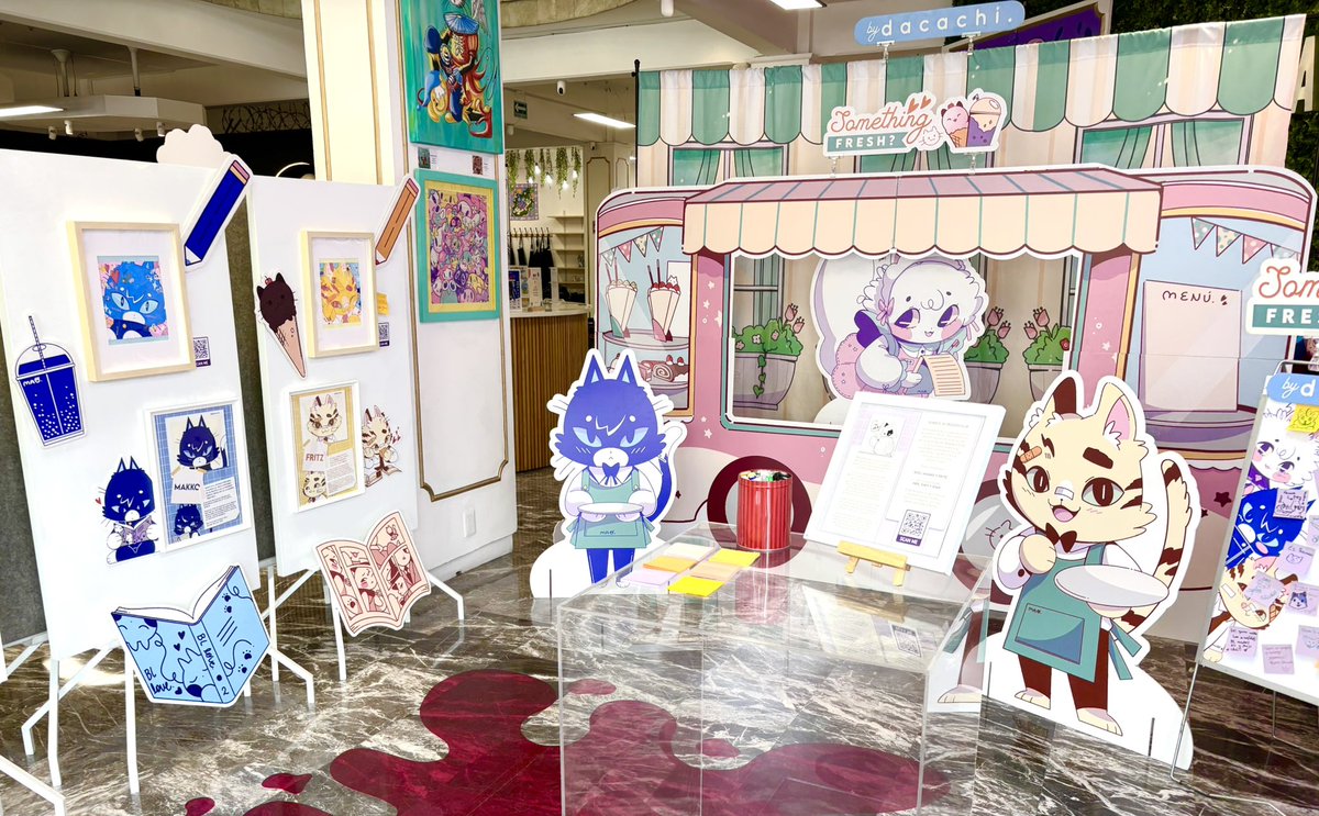 DacachiArt's tweet photo. [Welcome to the #BLReadersClub 🐱]
mini expo by Dacachi ~ Good Habits Studio ~ Mexico City

Thank you so much for coming! ~ We'll be open more days at the gallery 🐱💙💜❤️🩷💖 https://t.co/8BGLPBOzLT